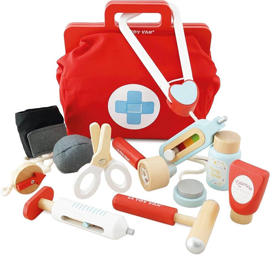 Melissa & Doug Wooden Doctor’s Kit: Role Play for Aspiring Medics